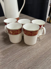 Load image into Gallery viewer, Elizabethan Burgundy Tea Set
