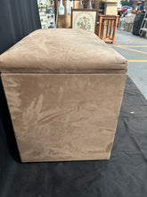 Load image into Gallery viewer, Brown suede storage box
