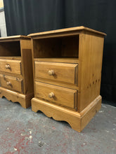 Load image into Gallery viewer, Pine Bedside Tables
