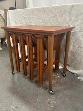 Load image into Gallery viewer, Mid-century teak nest of tables
