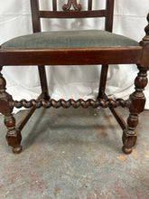 Load image into Gallery viewer, Antique Victorian Carved Oak Armchair
