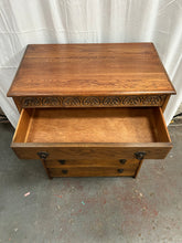 Load image into Gallery viewer, Vintage oak chest of drawers
