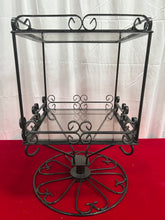 Load image into Gallery viewer, 2 tier glass top plant stand

