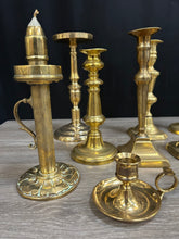 Load image into Gallery viewer, Brass Candle Holders
