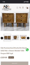 Load image into Gallery viewer, Parquet Oak bedside tables
