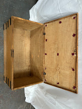 Load image into Gallery viewer, Medium rustic wooden trunk
