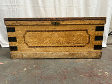 Load image into Gallery viewer, Large rustic wooden trunk
