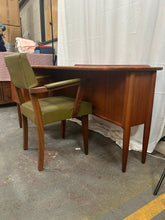 Load image into Gallery viewer, mid century modern teak boomerang desk &amp; chair
