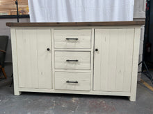 Load image into Gallery viewer, white reclaimed pine sideboard
