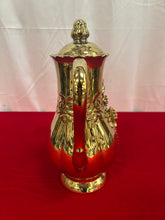 Load image into Gallery viewer, Gold plated porcelain coffee pot
