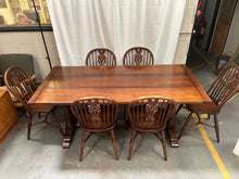 Load image into Gallery viewer, Old Charm dining table &amp; Windsor chairs
