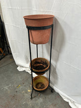 Load image into Gallery viewer, 3 tier iron plant stand
