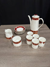 Load image into Gallery viewer, Elizabethan Burgundy Tea Set
