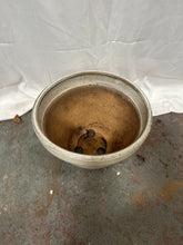 Load image into Gallery viewer, Medium grey/white plant pot
