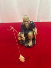 Load image into Gallery viewer, Chinese vintage mud man fisherman
