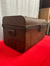 Load image into Gallery viewer, vintage metal trunk
