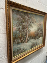Load image into Gallery viewer, Winter forest painting

