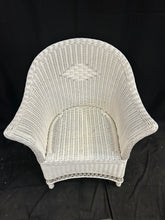 Load image into Gallery viewer, White Ratan Wicker Chair
