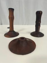 Load image into Gallery viewer, Wooden candle holders
