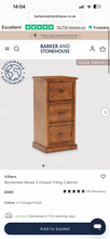 Load image into Gallery viewer, Villers reclaimed 3 drawer filling cabinet
