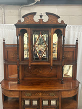 Load image into Gallery viewer, antique Victorian inlaid chiffonier
