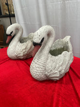 Load image into Gallery viewer, Twin swan plant pots
