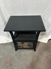 Load image into Gallery viewer, Black Chinoiserie side table
