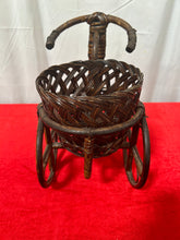 Load image into Gallery viewer, wicker tricycle plant pot
