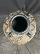 Load image into Gallery viewer, Vintage Chinese dragon terracotta floor vase
