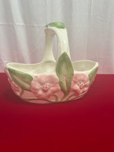 Load image into Gallery viewer, Vintage Hand Painted Pottery Basket
