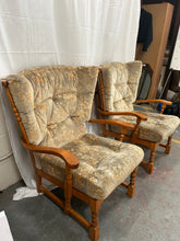 Load image into Gallery viewer, vintage high back armchairs
