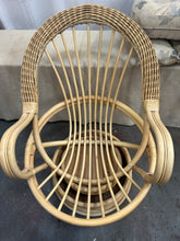 Load image into Gallery viewer, Dresser natural deluxe conservatory swivel cane rocking chair
