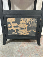 Load image into Gallery viewer, Black Chinoiserie side table
