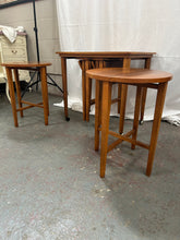 Load image into Gallery viewer, Mid-century vintage teak nest of tables
