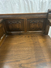 Load image into Gallery viewer, vintage old charm oak telephone table
