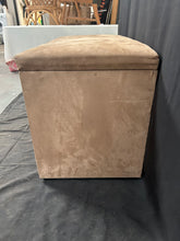 Load image into Gallery viewer, Brown suede storage box

