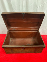 Load image into Gallery viewer, vintage metal trunk
