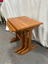 Load image into Gallery viewer, Vintage mid-century modern teak nest of tables
