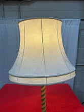 Load image into Gallery viewer, Wooden free standing lamp
