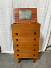 Load image into Gallery viewer, Mid-century teak chest of drawers
