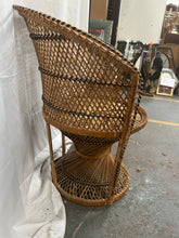 Load image into Gallery viewer, Vintage boho bamboo kids peacock chair

