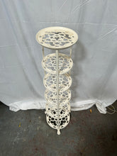 Load image into Gallery viewer, White 6 tier iron plant stand
