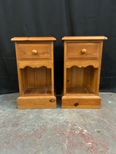 Load image into Gallery viewer, Pine Bedside Tables
