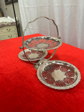 Load image into Gallery viewer, Queen Anne silver plated folding cake stand
