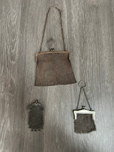 Load image into Gallery viewer, Vintage German Silver Mesh Purses
