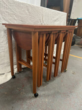 Load image into Gallery viewer, Mid-century teak nest of tables
