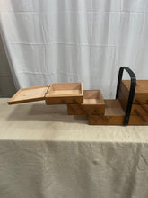 Load image into Gallery viewer, cantilever-style accordion sewing &amp; craft box
