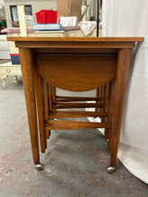 Load image into Gallery viewer, Mid-century vintage teak nest of tables
