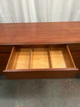 Load image into Gallery viewer, 1960's mid-century walnut &amp; teak sideboard
