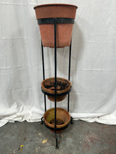 Load image into Gallery viewer, 3 tier iron plant stand
